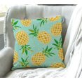 thumbnail image 3 of Throw Pillow Case Watercolor Pineapple Cotton Linen Square Cushion Cover Standard Pillowcase for Men Women Home Decorative Sofa Armchair Bedroom Livingroom 18 x 18 inch, 3 of 4