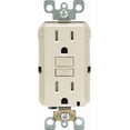 thumbnail image 2 of Leviton Tamper-Resistant GFCI Receptacle in Almond — UL Listed for US Residential Electrical Code Compliance, Drop-in NEC-Standard Wiring, 2 of 2