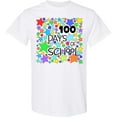 thumbnail image 3 of Inktastic 100 Days of School Colorful Stars T-Shirt, 3 of 5