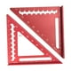 thumbnail image 2 of Regla triangular de diseño de 45/90 grados, escuadra de carpintero métrica triangular recta para Rojo, 2 of 9