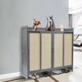 thumbnail image 2 of Dwellnix Shoe Storage Cabinet Entryway Shoe Organizer 4 Doors 6 Tires, 2 of 8