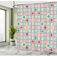 thumbnail image 5 of Ambesonne Moroccan Shower Curtain, Quatrefoil, 69"Wx75"L, Blue Green, 5 of 5