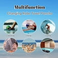 thumbnail image 5 of 1 toalla de baño con capucha de secado rápido de microfibra de gran tamaño para mujeres y hombres, toalla cambiante para playa, natación, surf, deportes acuáticos y al aire libre JM, 5 of 5