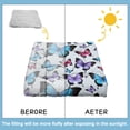 thumbnail image 6 of Elegant Butterfly & Floral Print Zabuton Cushion Thick Support for Meditation & Floor Lounging, 6 of 7