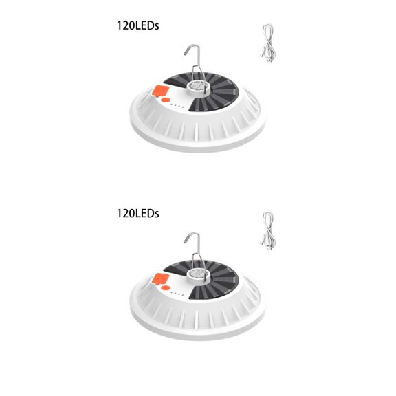 Inteprter Lámpara de Camping con carga Solar, herramienta de iluminación, función de carga, luz LED recargable de emergencia para tienda, Type1 NO1