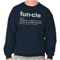 thumbnail image 3 of Funcle Fun Uncle Definition Cool Men's Big & Tall Crewneck Sweatshirt Brisco Brands 5X, 3 of 5