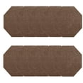 thumbnail image 1 of Furnish My Place Modern Plush Solid Brown Color Rug - Pets and Kids Friendly Rug, Indoor/Outdoor Mat, Area Rugs Great for Kids, Pets, Event, Wedding, Living Room, Made in USA, 3' Octagon - Set of 10, 1 of 10
