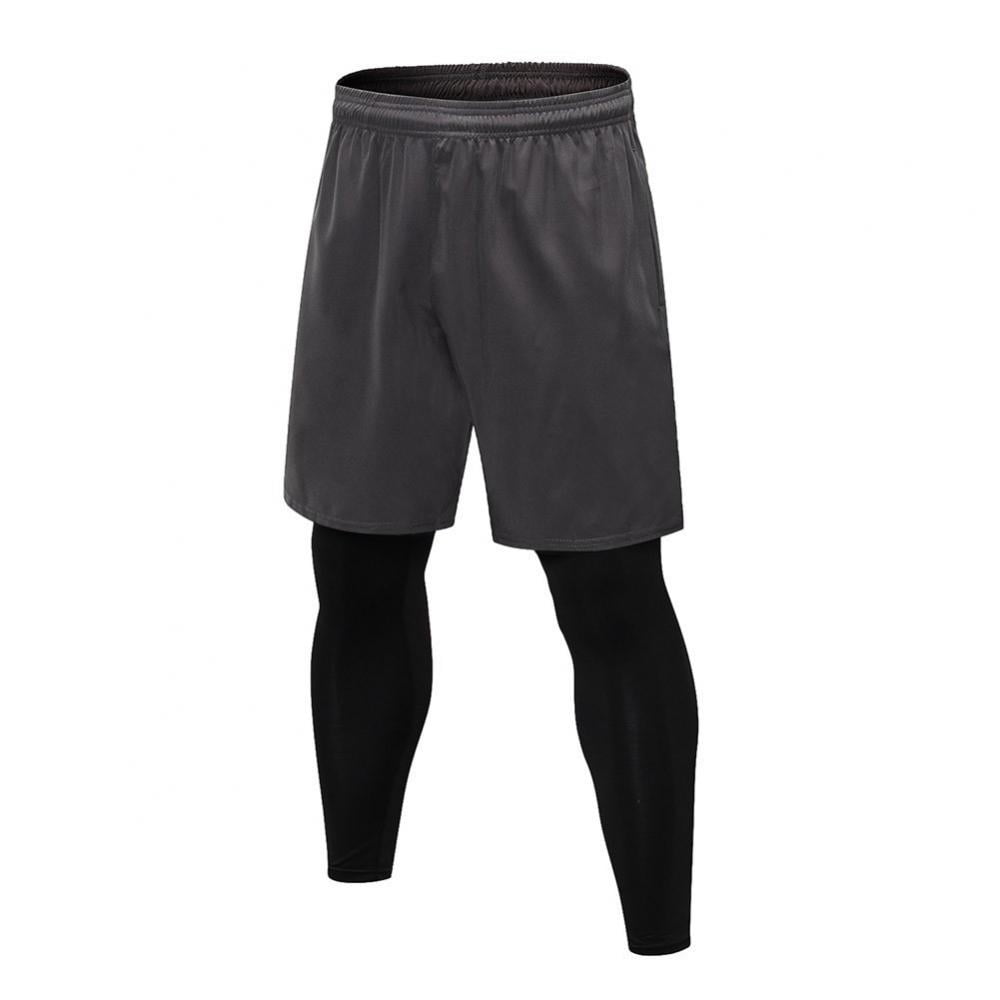 Xmarks 2 in 1 Men's Active Running Shorts, Basketball Tights Pants