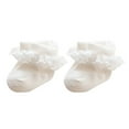 thumbnail image 2 of Baby Sweetie Toddler Baby Girls Lace Socks Ruffles Sweet Anti-Skid Princess Socks Cute Kids Socks 0-2 Years, 2 of 10