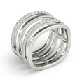 thumbnail image 2 of Aonejewelry 0.30 Carat Parallel Design Diamond Fashion Ring In 10K White Gold, 2 of 2