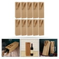 thumbnail image 6 of Raindrops Khaki Kraft Paper Handbag for Wine Bottles with Portable Handle 10Pcs, 6 of 8