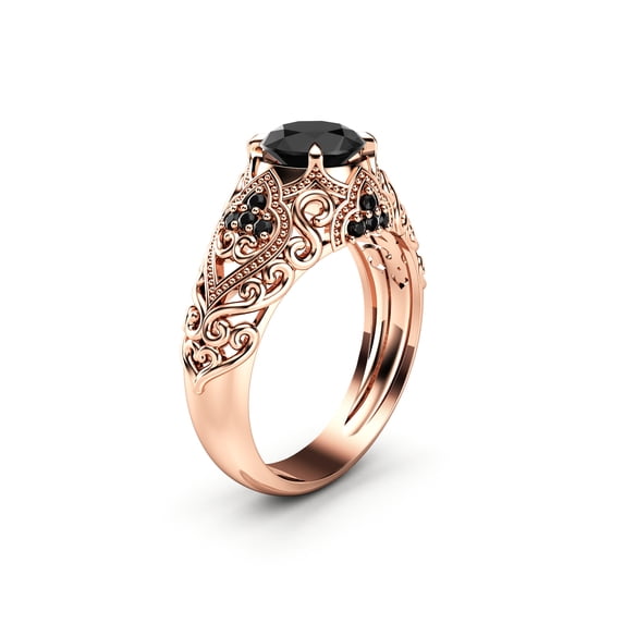 Vintage Black Diamond Ring