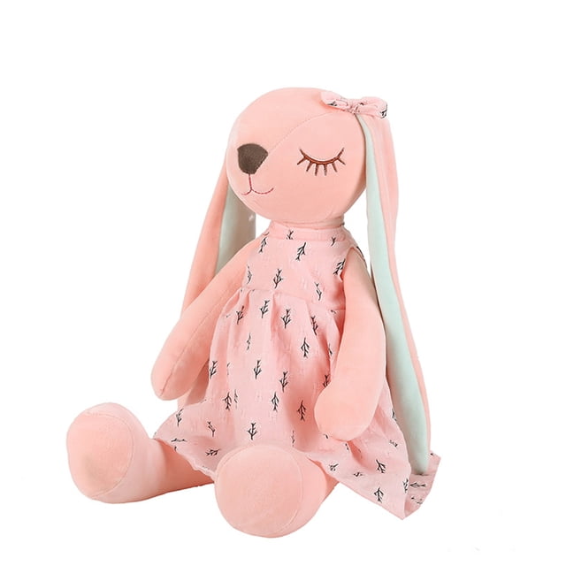 QualitChoice P Rabbits With Cute Bunny Expression Easter Delight And Is Soft Like Real Rabbit. Is Excellent pink 45cm