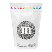M&M'S Silver Milk Chocolate Candy, 2 lb Bag for Celebrations and Party Favors