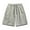 Gray, variant on Men's Summer Solid Color Ice Silk Shorts Elastic Waist Shorts with Drawstring Workout Gym Wide Leg Shorts