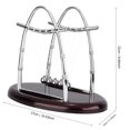 thumbnail image 3 of Classic Newton Bolas de equilibrio para cuna (5 bolas de péndulo, para demostrar las leyes de Newton, con bolas giratorias, física, ciencia, puzle, decoración de escritorio par Decoración Hogareña Fugacal NO, 3 of 7