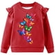 thumbnail image 4 of Vestido de verano para niña con estampado de flores de Pascua, manga corta, bolsillos con volantes y cuello redondo, top de poliéster, 4 of 5