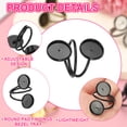 thumbnail image 3 of 10 Pcs Ring Blank, Adjustable Finger Ring Blank Base Fit 12mm Round for Jewelry Making, Black, 3 of 7