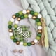 thumbnail image 4 of 2 Pieces St Patrick's Day Wood Beads Garland with Tassels,Green Four Leaf Clover Hanging Ornaments for St Patrick's Day Home Decoration, 4 of 5