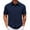 Navy, variant on Sentmoon Tshirt Oversized Relaxed Turndown Collar Short Sleeve Breathable Hawaiian Workout Tops Mens Solid Color Mens's Summer Clothes Trendy for Vacation M