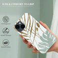 thumbnail image 3 of The minimalist aesthetic of iPhone case: gold and green palm leaf pattern phone case, cool bumper phone case cover, 3 of 4
