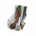 thumbnail image 4 of African Soft Flannel Fleece Throw Blanket, Afro Female Young Beauty Traditional Hair Dress Turban Ornate, Cozy Plush for Indoor and Outdoor Use, 50" x 70", Scarlet Green Chocolate, by Ambesonne, 4 of 6