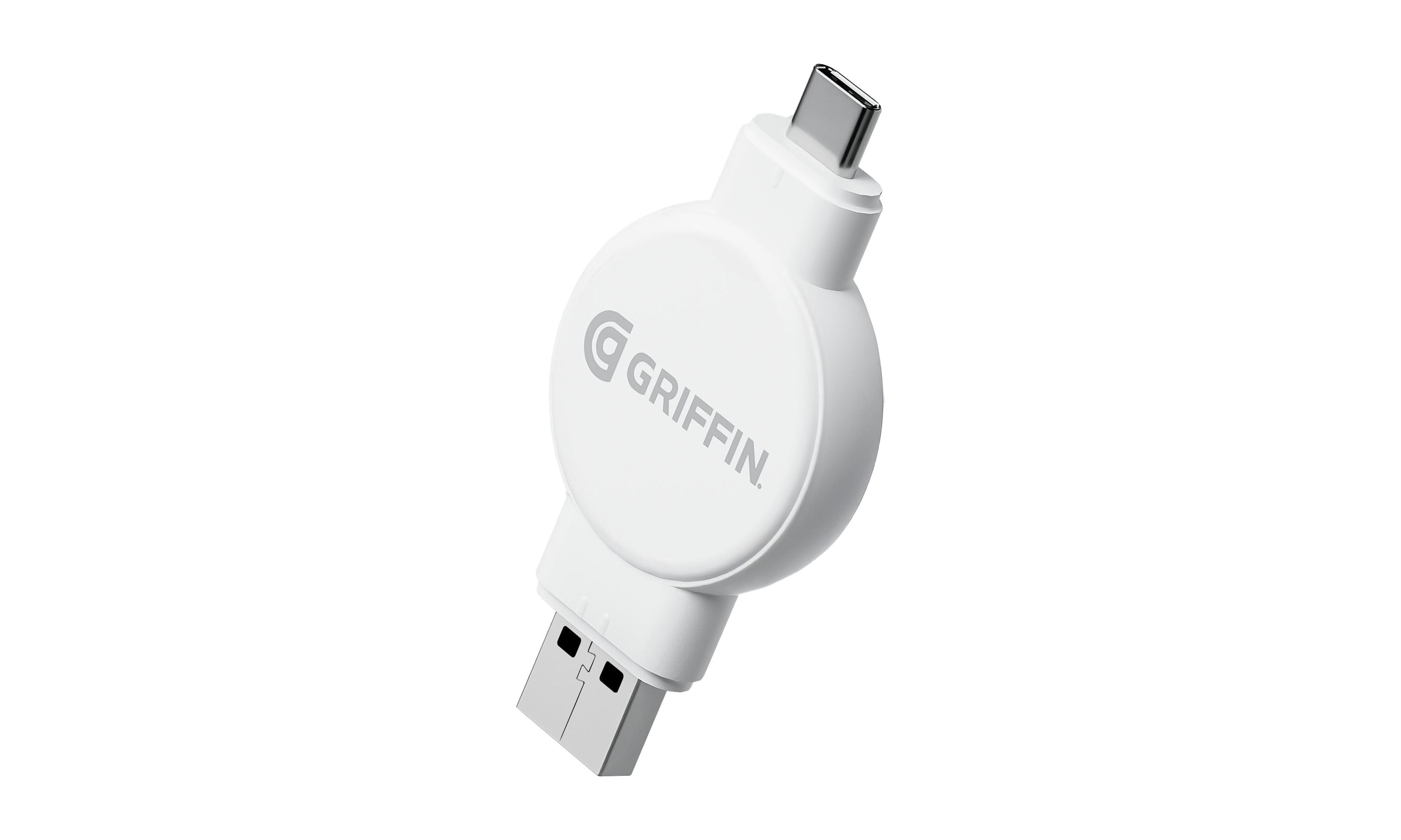 Griffin 2-in-1 Wireless Smartwatch Charger, USB-A & USB-C Charging Cable, 2.5W, Portable Travel Charger for Smartwatches, Universal Compatibility