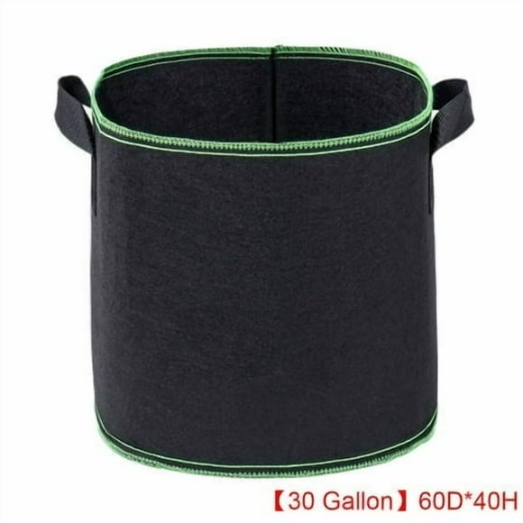 Sacs de Culture de 30 Gallons Pots de Plantation en Tissu Noirs Pochettes de Culture Poignées en Tissu Contenant pour Légumes