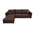 thumbnail image 3 of Sala Esquinera El Bazar Store Interlaken Chocolate 280X180 cm Tela Lino nacional Modular, 3 of 7
