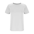 thumbnail image 5 of Aloohaidyvio Casual Summer Short Sleeve Soft Loose T Shirt Basic Tees Tops for Women, 5 of 7