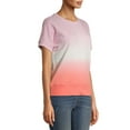 thumbnail image 4 of Time and Tru Women's Short Sleeve Tie Dye Sweatshirt, 4 of 6