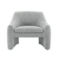 thumbnail image 5 of CHITA Modern Curved Accent Chair, Upholstered Fabric Armchair, Gray, 5 of 11