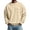 Beige #033, variant on Men's Crewneck Pocket Sweatshirt Long Sleeve Relaxed Fit Chest Pocket Soft Casual Basic Pullover Sweatshirt