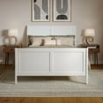 thumbnail image 2 of AFI Valencia Full Low Profile Sleigh Platform Bed with Matching Footboard, White, 2 of 13