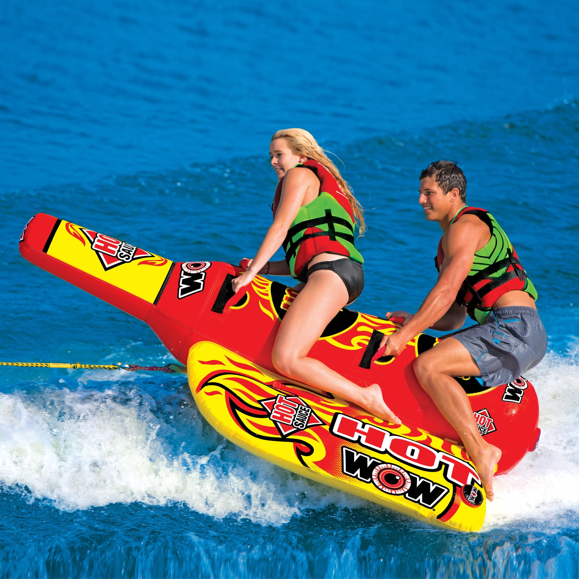 WOW Hot Sauce 1-2 Person Towable with Custom-Shaped Pontoons