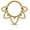 Gold-8MM, variant on Minimalist Lotus G23 Solid Titanium Septum Rings 16G Flower Septum Jewelry Dainty Helix Daith Earrings for Women Daith Piercing Jewelry Surgical Steel Hypoallergenic