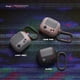 thumbnail image 4 of RV Funda AW5 compatible con AirPods 3, diseño clásico de consola de videojuegos con mosquetón, carga inalámbrica disponible (rosa), 4 of 5