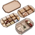 thumbnail image 1 of Chistepper 3-Layer Jewelry Organizer Box for Jewelry Necklace Earrings Rings Bracelets, Clear Plastic Bead Storage Containers for Crafts (Coffee), 1 of 6