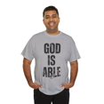 thumbnail image 6 of DJH Apparel | God Is Able Inspirational Christian Unisex T-shirt, 6 of 6