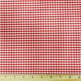 thumbnail image 2 of Waverly Inspirations 1 Yard Cut 100% Cotton Small Gingham Print Fabric, Poppy Red, 44" Wide for Quilting & Sewing, 2 of 6
