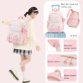 thumbnail image 5 of Cute Casual College School Bookbags, Large‑Capacity Lightweight Backpack, Travel Daypack for Teens, 5 of 6