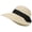 Beige, variant on Womens Baseball Caps Fashion Wide Brim Wide Foldable Roll Up Beach Sun Bow Sun Hat