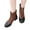 Brown, variant on Amzcrzy Ankle Boots for Women Pointed Thick Heeled Front Zippered Low Short Boots Womens Booties Women's Boots Booties for Women Boots for Women Womens Boots Womens Fashion