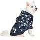 thumbnail image 2 of Balery Cherry Blossoms on Navy Background Sudadera con Capucha para Perros Pequeños – Ropa para Mascotas, Disfraz para Perros y Gatos, Ideal para Fiestas y Cosplay-XX-Large, 2 of 7