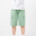 thumbnail image 3 of Ruyang Boys Active Jogger Shorts Elastic Waistband Pull on Shorts Summer Quick Dry Basketball Shorts with Pockets 4-11 Years, 3 of 8