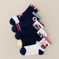 thumbnail image 4 of Lispipm 5 Pairs Toddlers Sock Cartoon Cars Print Cotton Sock Boys Soft Breathable Ankle Socks 2026 Summer Fall Stockings Blue 3-5 Years, 4 of 6