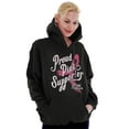 thumbnail image 3 of Proud Pink Supporter Breast Cancer Hoodie Sweatshirt Women Brisco Brands S, 3 of 6
