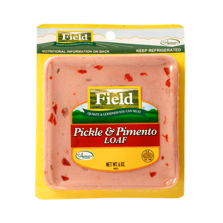 Field Pickle & Pimento Loaf, Sliced, Deli Meat, 6 oz, Packaged in Plastic, Refrigerated