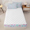 thumbnail image 4 of Homewish Teens Sport Volleyball Zipper Full Size Comforter Sets with Fitted Sheet and 2 Pillowcases,Colorful Ribbon Bowknot Zipper Bedding Set for Boys Girls,4pcs, 4 of 6