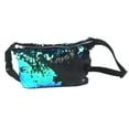 thumbnail image 2 of Women Creative Sequined Cross Body Shoulder Bag Fanny Pack Colored + Black, 2 of 7